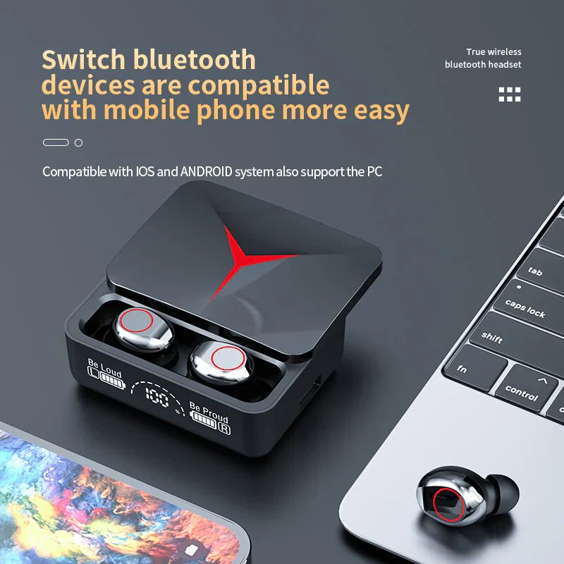 TWS M90 Pro bluetooth earbuds ( Red )