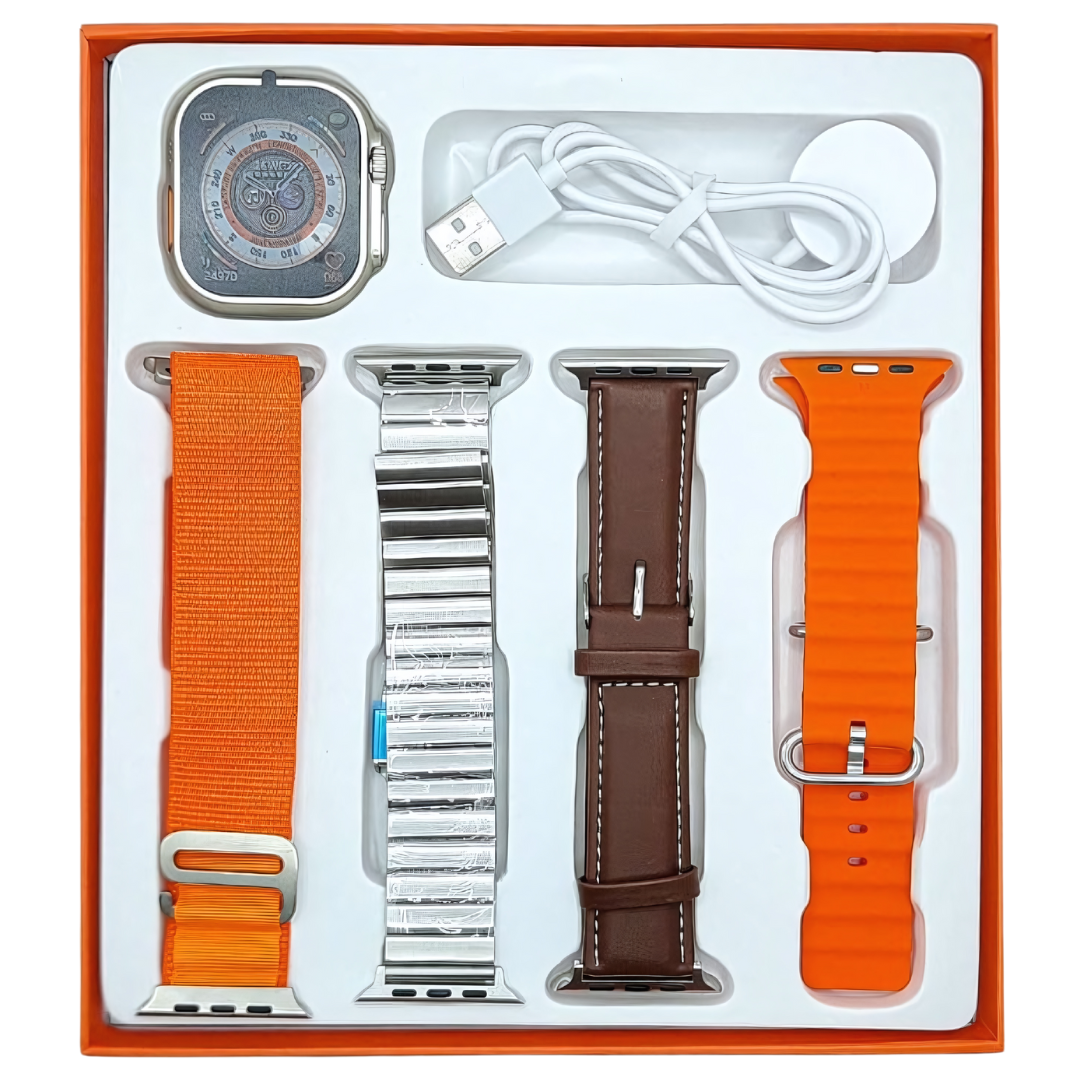 Y10 Ultra Smart Watch With 4 Straps